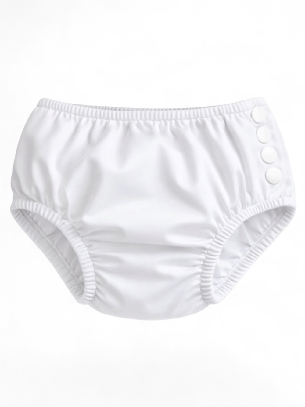 i play. Reusable Swim Diaper White 18M 22-25lbs. UPF 50+